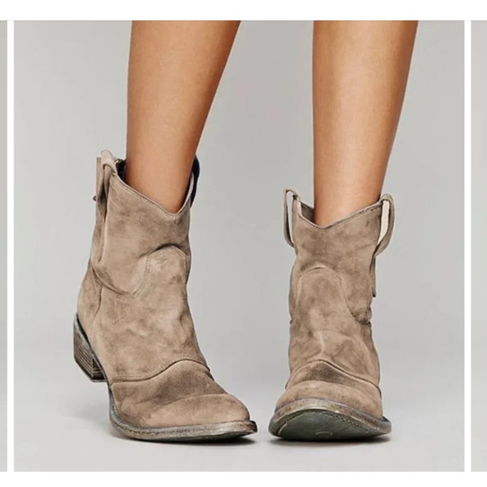 Elegant Taupe Ankle Booties - new